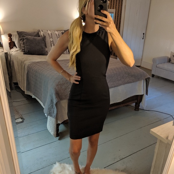 dark grey work dress